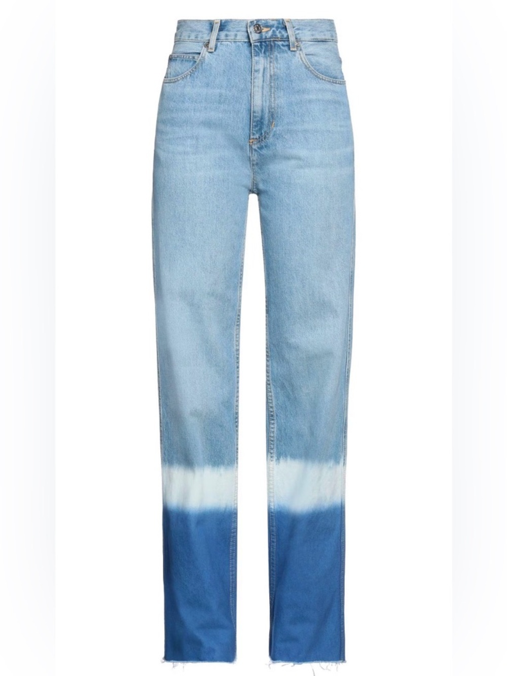 Sandro Blue Ombre Straight Leg Jeans